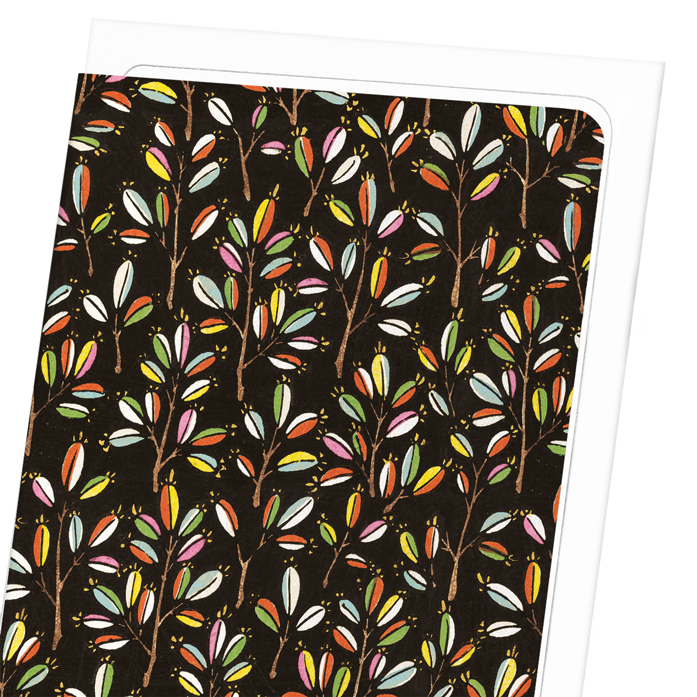 COLOURFUL BRANCHES: Japanese Greeting Card
