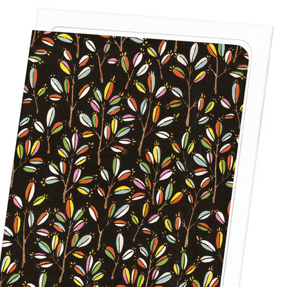 COLOURFUL BRANCHES: Japanese Greeting Card