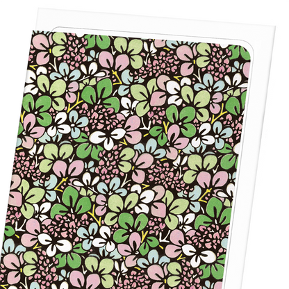 MULTI COLOURED LEAVES: Japanese Greeting Card