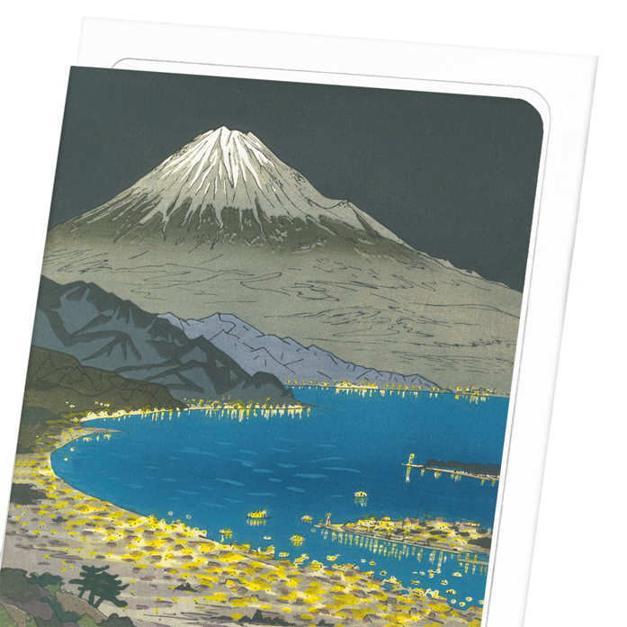 MOUNT FUJI AT NIHONDAIRA: Japanese Greeting Card