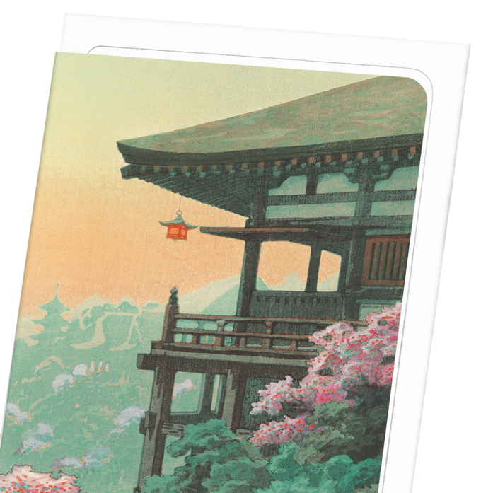 KIYOMIZU TEMPLE (1930): Japanese Greeting Card