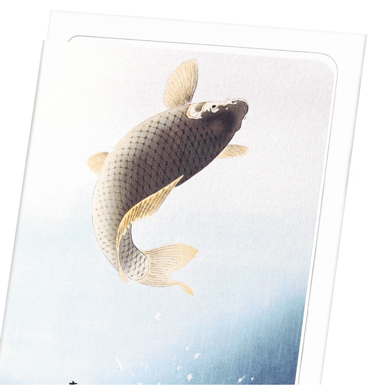 JUMPING CARP: Japanese Greeting Card