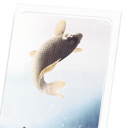 JUMPING CARP: Japanese Greeting Card