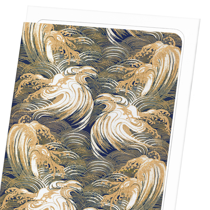 DESIGN OF WAVES (EARLY 20TH C.): Pattern Greeting Card