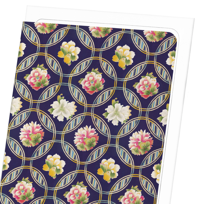 CIRCULAR FLORAL PATTERN (C.1920): Pattern Greeting Card