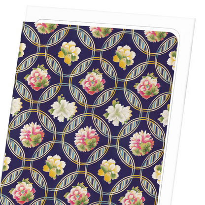 CIRCULAR FLORAL PATTERN (C.1920): Pattern Greeting Card
