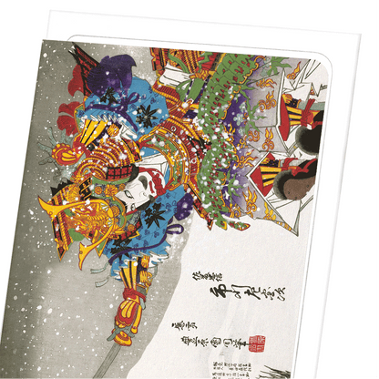 ACTOR SADANJI (C.1880): Japanese Greeting Card