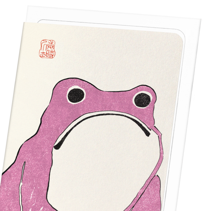 PINK FROG: Greeting Card