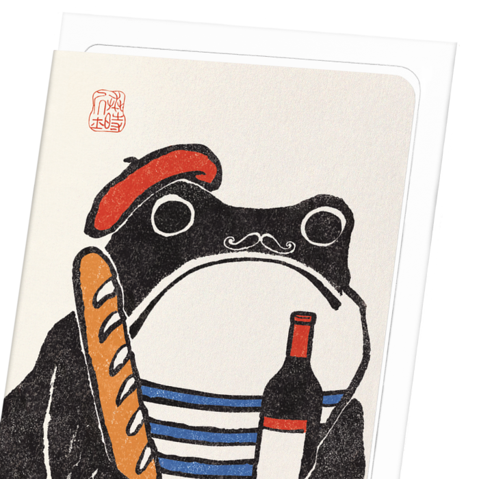 FRENCH EZEN FROG: Japanese Greeting Card