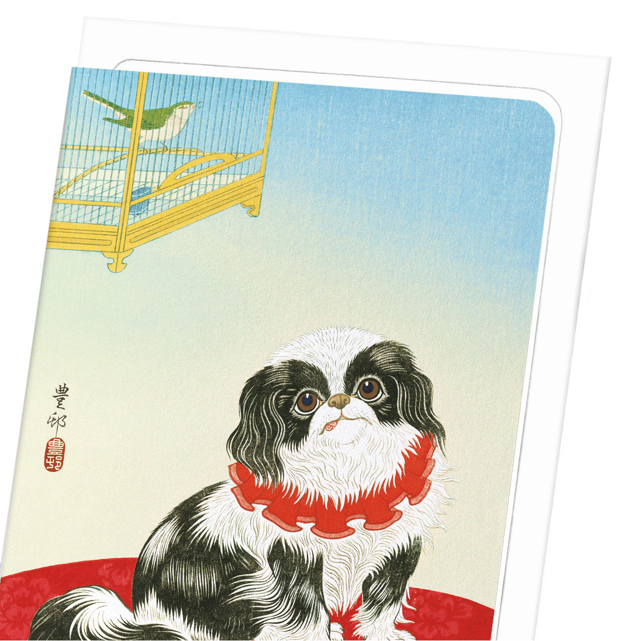 PEKINGESE DOG (C.1930): Japanese Greeting Card