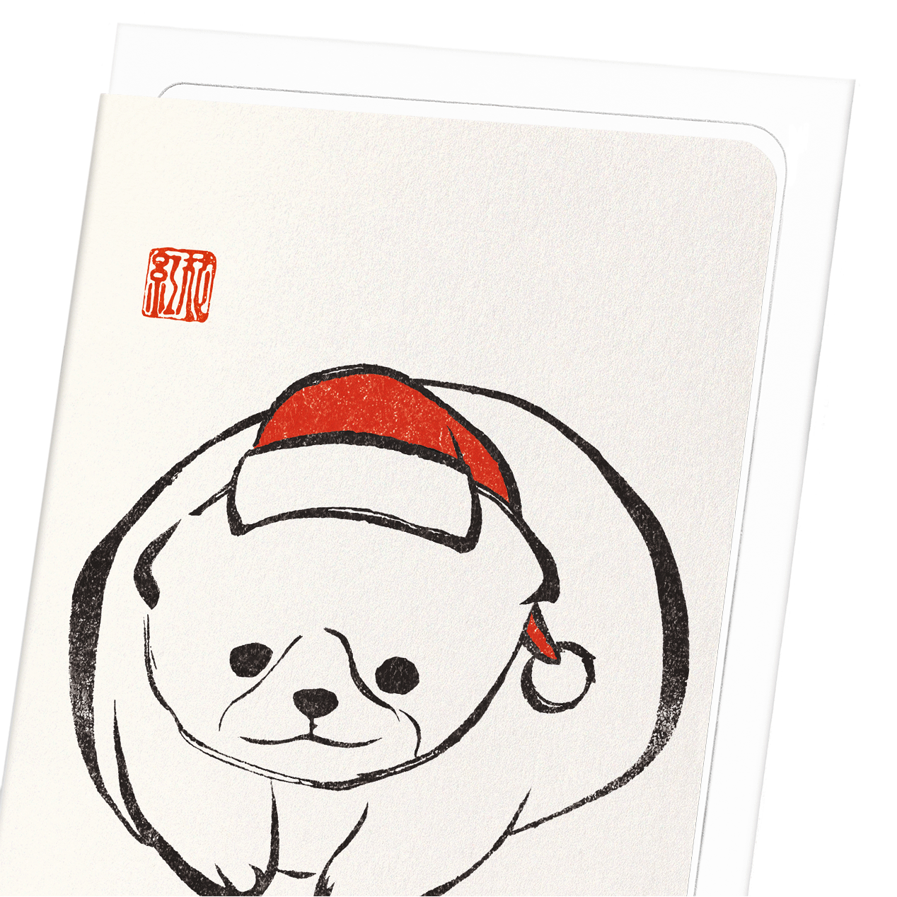 CHRISTMAS EZEN PUPPY: Japanese Greeting Card