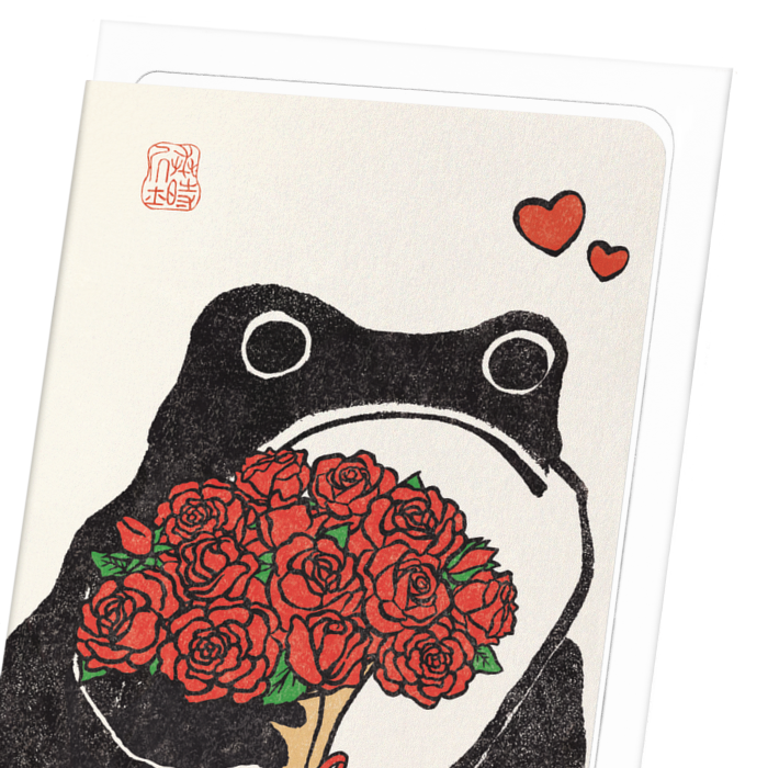 ROMANTIC EZEN FROG: Greeting Card