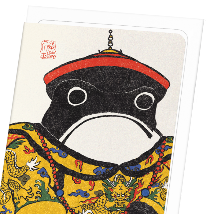 CHINESE EMPEROR EZEN FROG: Ezen Frog Greeting Card