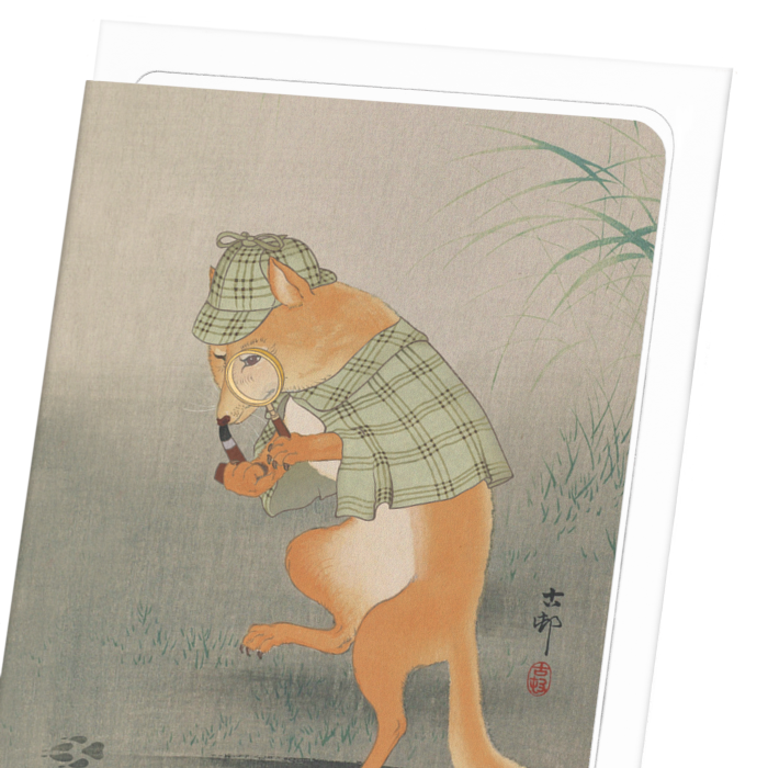 SHERLOCK FOX: Japanese Greeting Card
