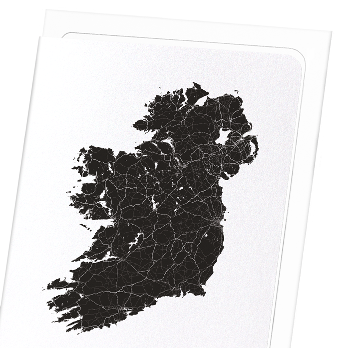 IRELAND CUTOUT: Map Cutout Greeting Card