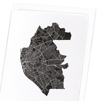 LIVERPOOL CUTOUT: Map Cutout Greeting Card
