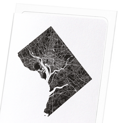 WASHINGTON CUTOUT: Map Cutout Greeting Card