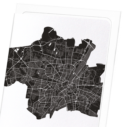 MUNICH CUTOUT: Map Cutout Greeting Card