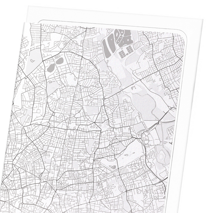 HACKNEY FULL MAP: Map Full Art Print