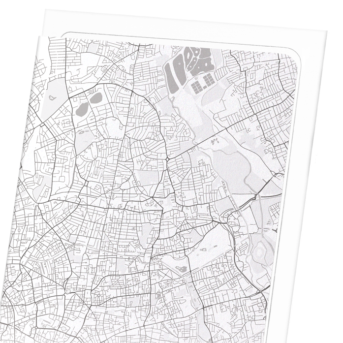 HACKNEY FULL MAP: Map Full Art Print