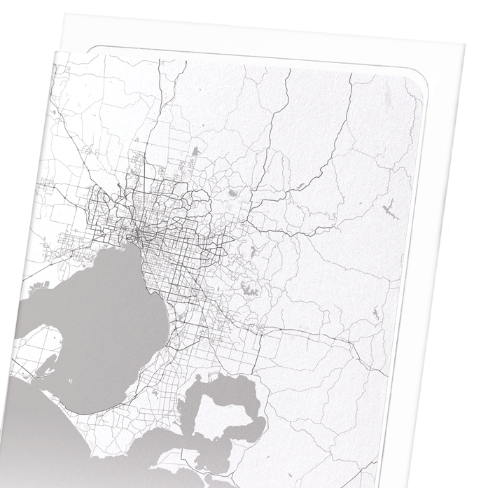 MELBOURNE FULL MAP: Map Full Art Print