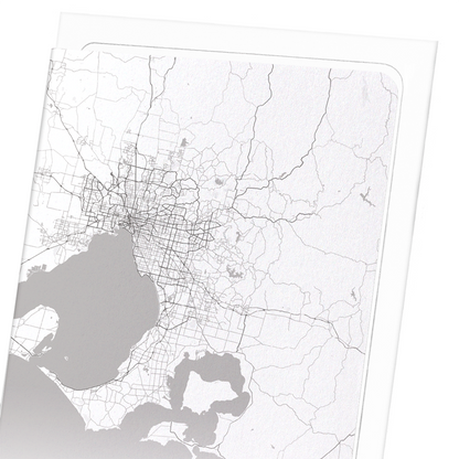 MELBOURNE FULL MAP: Map Full Art Print