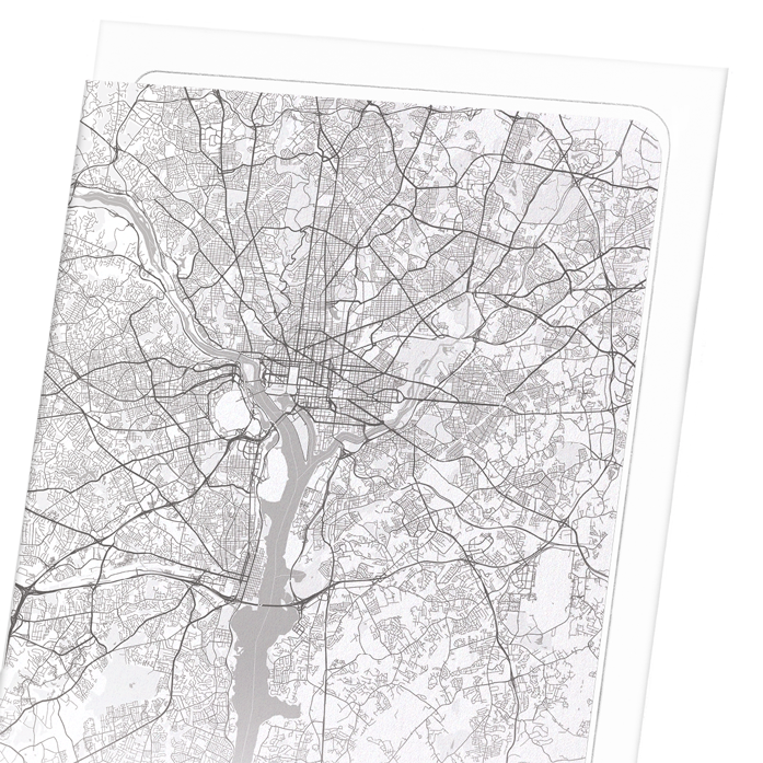 WASHINGTON FULL MAP: Map Full Art Print