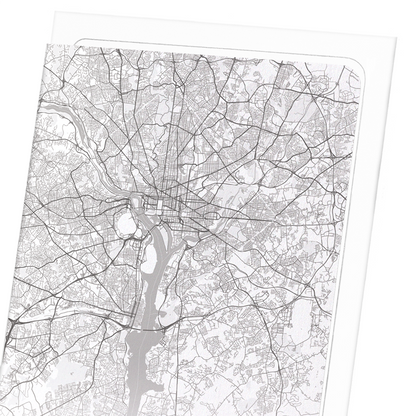 WASHINGTON FULL MAP: Map Full Art Print