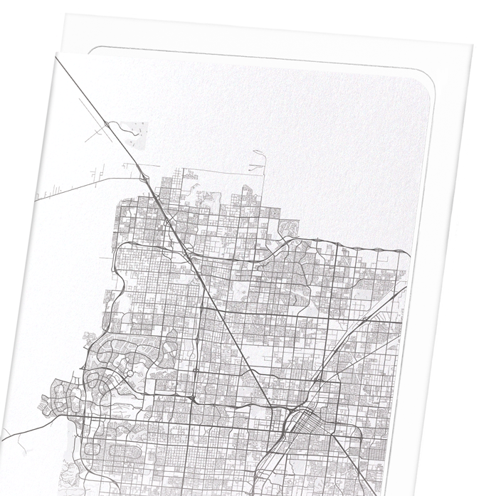LAS VEGAS FULL MAP: Map Full Art Print