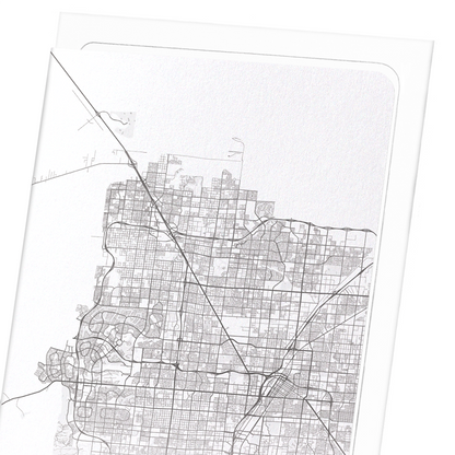 LAS VEGAS FULL MAP: Map Full Art Print