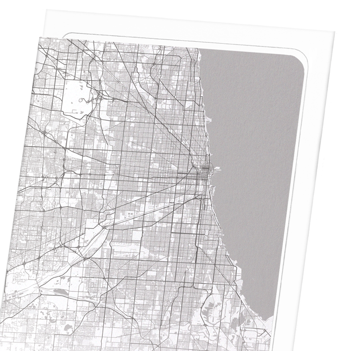 CHICAGO FULL MAP: Map Full Art Print