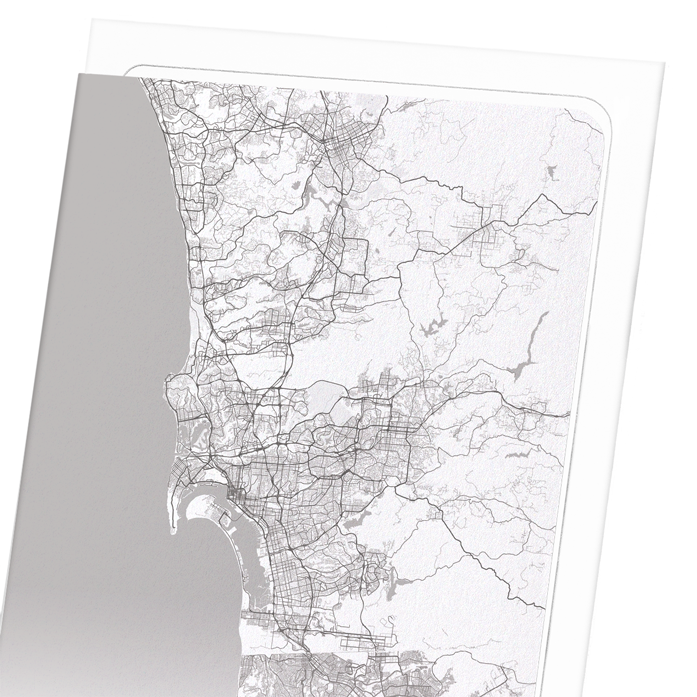 SAN DIEGO FULL MAP: Map Full Art Print