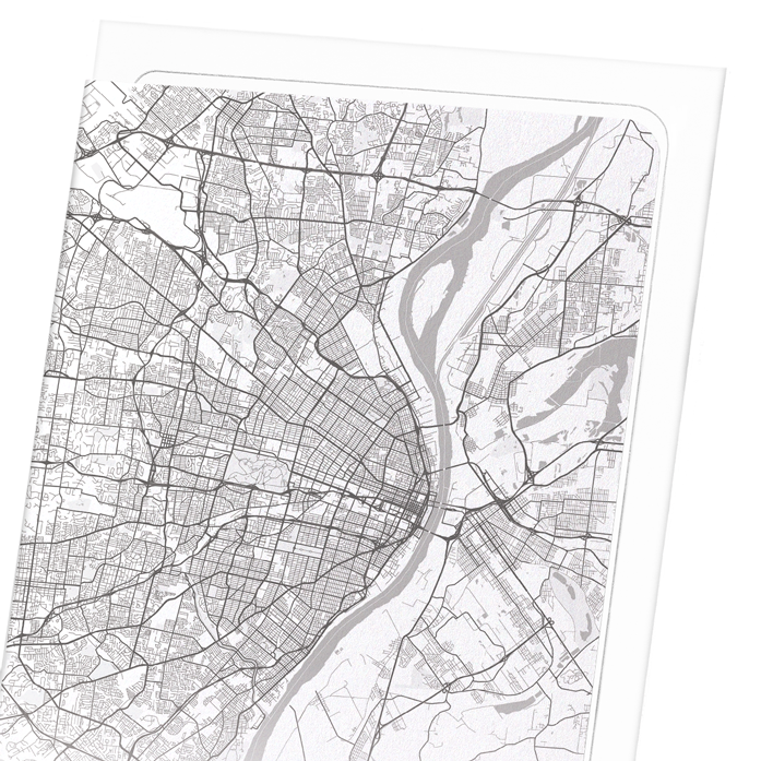 ST. LOUIS FULL MAP: Map Full Art Print