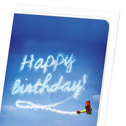 BIRTHDAY PLANE: Photo Greeting Card