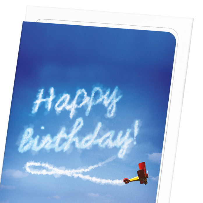 BIRTHDAY PLANE: Photo Greeting Card