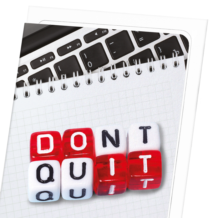 DON’T QUIT, DO IT: Photo Greeting Card