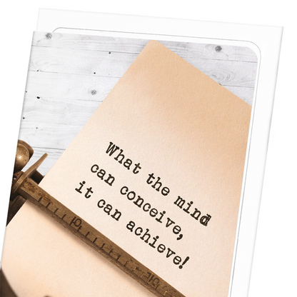 MIND THAT CONCEIVES: Photo Greeting Card