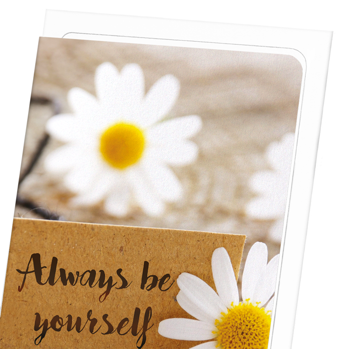 ALWAYS BE YOURSELF: Photo Greeting Card