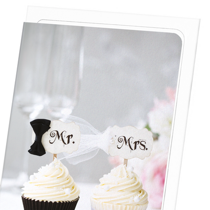 MR & MRS CUPCAKE: Photo Greeting Card