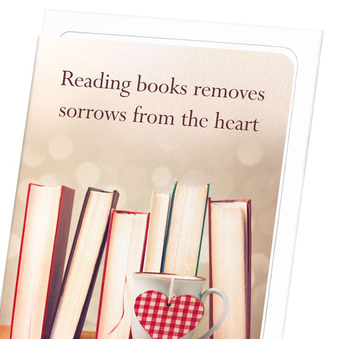 READING FOR THE HEART: Photo Greeting Card