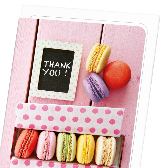 THANK YOU MACARON: Photo Greeting Card