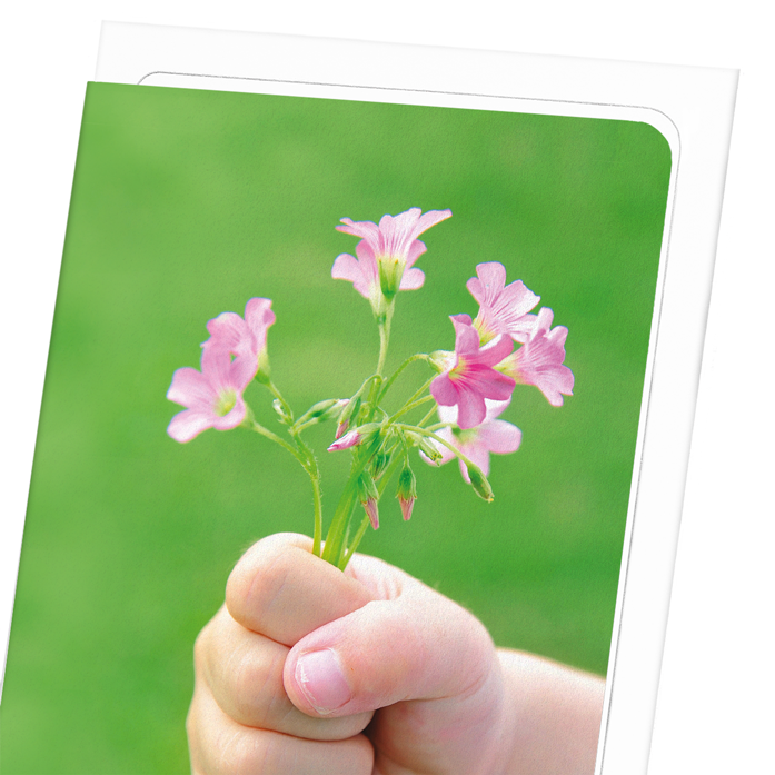 BUNCH OF FLOWERS: Photo Greeting Card