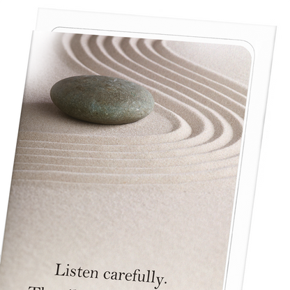 ZEN STONE: Photo Greeting Card