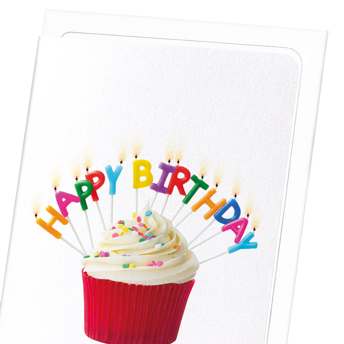 BIRTHDAY CUPCAKE: Photo Greeting Card