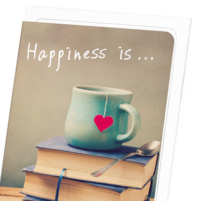 TEA AND BOOKS: Photo Greeting Card