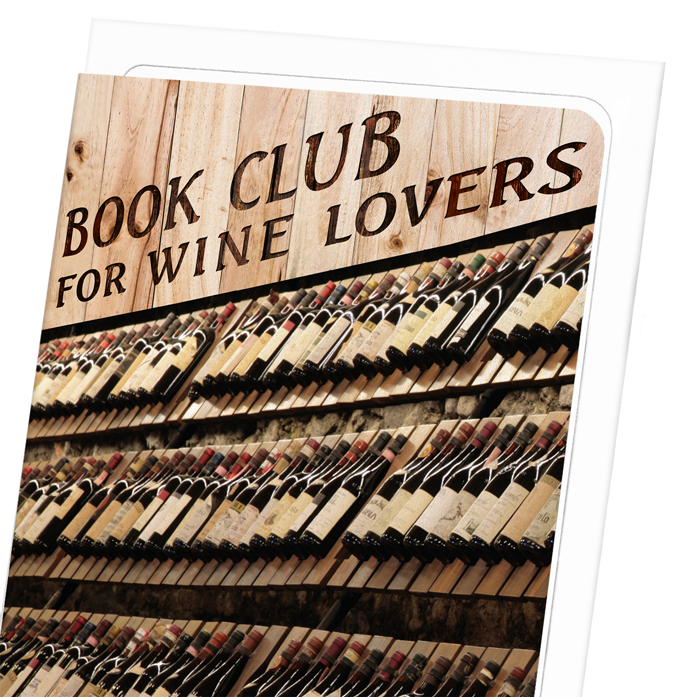 WINE LABEL BOOK CLUB: Photo Greeting Card