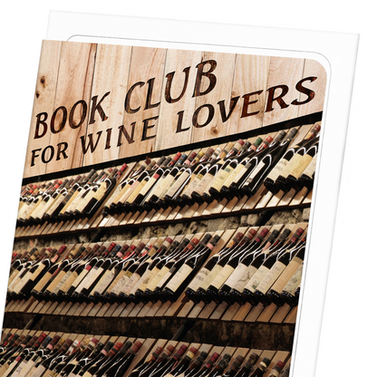 WINE LABEL BOOK CLUB: Photo Greeting Card