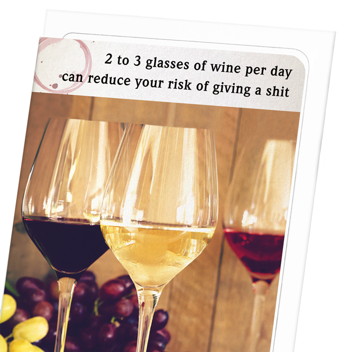 GLASS TO NOT GIVE A SHIT: Photo Greeting Card