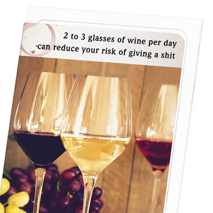 GLASS TO NOT GIVE A SHIT: Photo Greeting Card