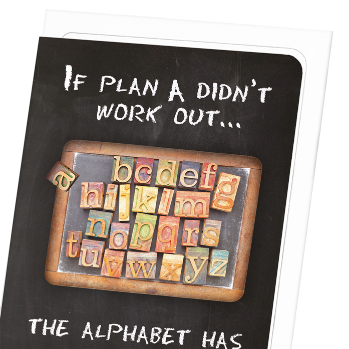 PLAN A DIDN’T WORK?: Photo Greeting Card